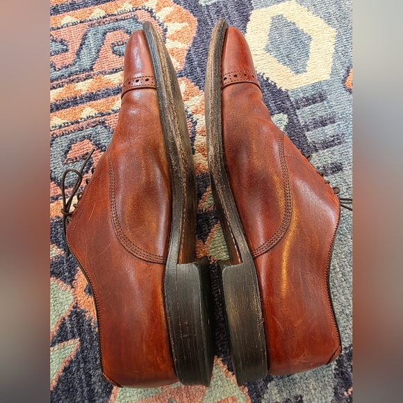 Allen Edmonds Men's Size 10D Byron Brown Leather Cap Toe Oxford Dress Shoes - Picture 7 of 9